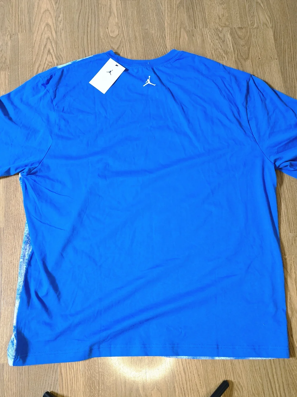 Jordan Mens M J Brooklyn College All Over Print Graphic in the Sport Blue XXL